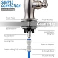 thumbnail image 4 of iSpring GK1-BN Heavy Duty High Spout Kitchen Bar Sink Drinking Water Faucet, Contemporary Style, Brushed Nickel, 4 of 7