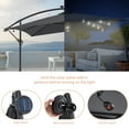 thumbnail image 6 of ACEGOSES 8.2x8.2ft LED Square Outdoor Patio Canopy Offset Umbrellas for Villa Gardens, Lawns and Yard,Anthracite, 6 of 6