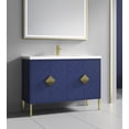 thumbnail image 5 of Tennant Brand 48" Modern Style Navy Blue Bathroom Vanity with Acrylic Top, 5 of 7