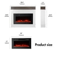 thumbnail image 5 of Maxhonor 40 Inch Electric Fireplace: Wall - Mounted Insert Heater with Full - Glass Panel, Touch Screen & Remote Control, 1500/750W Black, 5 of 6