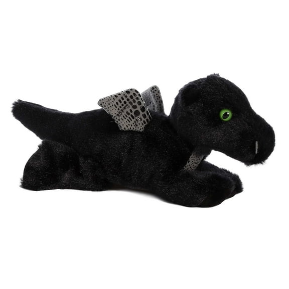 Aurora - Small Black Mini Flopsie - 10" Midnight Dragon - Adorable Stuffed Animal