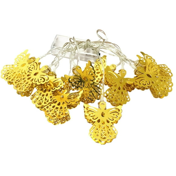 Cheapark Christmas String Lights - Iron Frame Festive Lighting with Warm Glow, Energy-Efficient LED Bulbs, Decorative Lights for Yard Home Indoor/Outdoor Christmas Holiday Ambiance