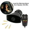 Electronic Loud Car Warning Alarm Motorcycle Horn PA Speaker With Microphone