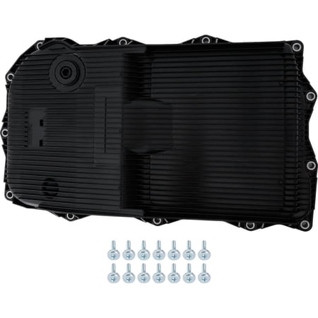New Plastic Transmission Pan Compatible With Ram 1500 Tradesman 8 Cyl 5.7L 1500 Classic ST 8 Cyl 5.7L 1500 ST 8 Cyl 5.7L 2013-2019 By 52854834AB 68225344AA 68233701AA 68233701AB