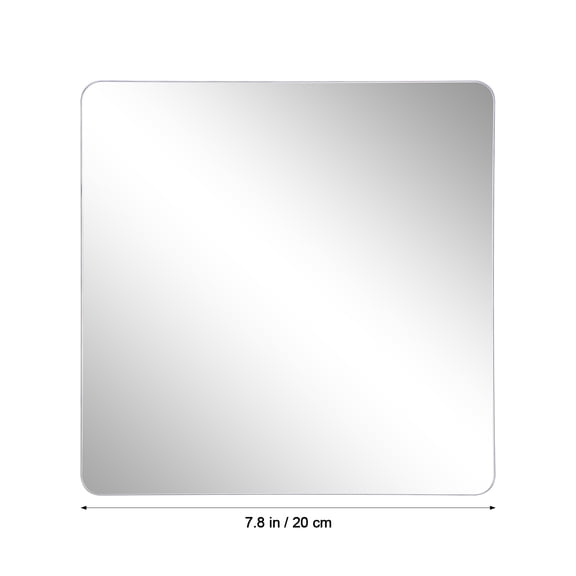 4-Pack Self-Adhesive Mirror Tiles for Walls, Flexible Unbreakable Decorative Mirror Sheets, Perfect for Bathroom, Bedroom, Nursery