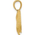 thumbnail image 2 of 14K Yellow Gold 2-D Textured Dolphin Jumping Charm (18.6 X 24) Made In United States k7420, 2 of 5