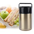 thumbnail image 3 of Lunch-1000ml Stainless Steel Vacuum Lunch Box Smoldering Mug Insulated Soup Container, 3 of 7