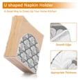 thumbnail image 4 of Napkin Holder Table Napkin Holder Kitchen Napkin Holder Acrylic Napkin Holder Restaurant Napkin Holder Fashionable and Durable White Flowers Pattern, 4 of 8