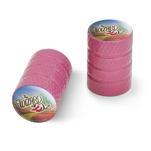 The Wizard of Oz Ruby Slippers Logo Motorcycle Bicycle Bike Tire Rim Wheel Aluminum Valve Stem Caps