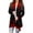 Black, variant on WXLWZYWL Halloween Cardigan for Women Plus Size Long Open Front Cardigans Halloween Pumpkin Pattern Cardigan Bat Cardigan
