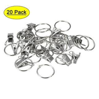  24 Pieces Curtain Grommets Low Noise Roman Rings 1-9/16 Inch  Curtain Hole Ring Curtain Eyelet Rings, Matt Silver : Home & Kitchen