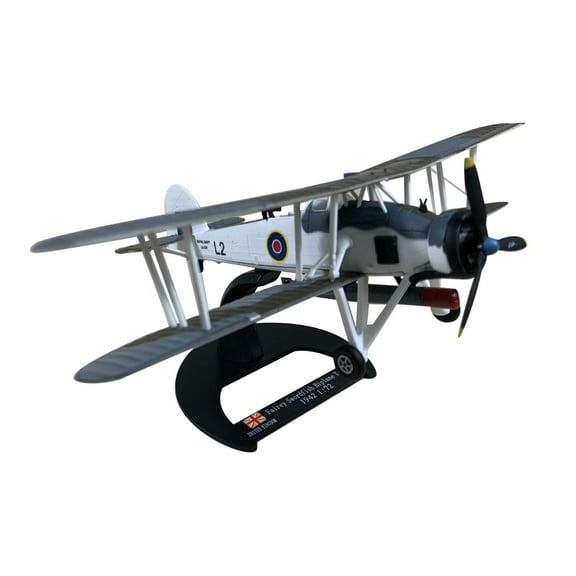 Fairey Swordfish Aircraft Model 1:72 Scale for Home Decor, High-Quality Alloy Construction, Commemorative of WWII Aviation
