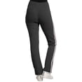 thumbnail image 4 of Sweet Vibes Womens Stretch Rib Sweatpants High Waist Contrast Color Seam Stripes, 4 of 4