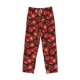 thumbnail image 6 of Uemuo Tomato Pattern Men's Wide Leg Palazzo Lounge Pants with Pockets Light Weight Loose Comfy Casual Pajama Pants-X-Large, 6 of 9