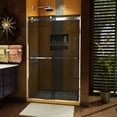 thumbnail image 2 of DreamLine Sapphire 44-48 in. W x 76 in. H Semi-Frameless Bypass Shower Door in Chrome and Gray Glass, 2 of 9