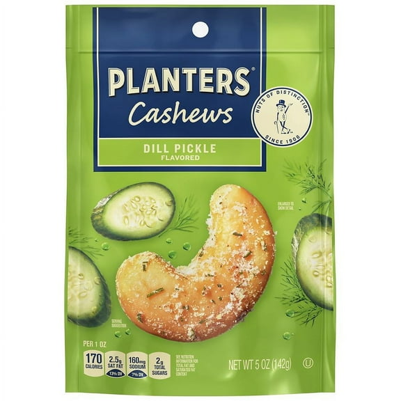 Planters Cashews Dill Pickle 5.0 oz Pack of 2