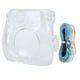 thumbnail image 3 of Funda protectora de cristal transparente, bolsa de cámara transparente PP con correa de hombro ajustable para Instax Mini 7+, 3 of 8