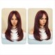 thumbnail image 4 of Peluca de SimulacióN Europea y de 64 Cm, Cabello Femenino, Conjunto de Cabeza con Raya Central, Conjunto de Cabello para Mujer, Peluca de Cabeza,A, 4 of 10