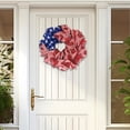 thumbnail image 4 of Anckoeil Independence Day Flag Wreath Patriotic Red White And Blue Decorative Wreath For 4th Of July, 4 of 5