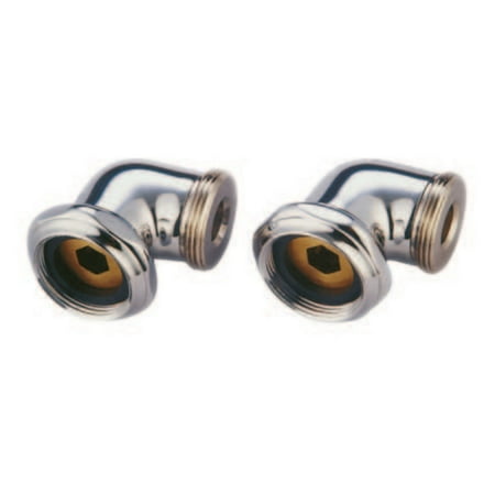 Kingston Brass ABT136-1 Standard Mount L Shape Elbow for CC458T1 Tub Filler, Polished Chrome