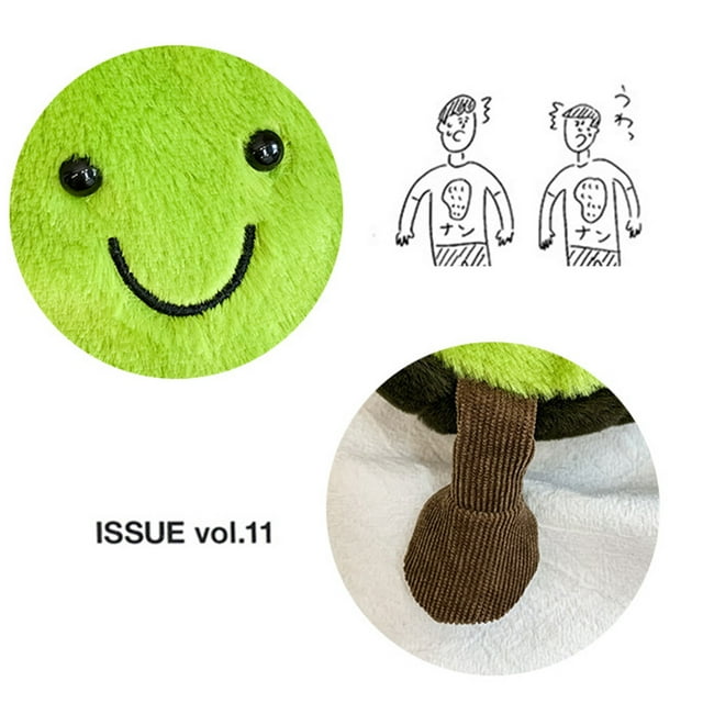 Avocado Plush Shoulder Bag Avocado Soft Plush Shoulder Bag Cartoon Stuffed Shoulder Bag With Zipper