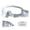 White, variant on Gytml Adult Swim Goggles With Built-In Ear Plugs, Anti-Fog Uv Protection Wide View Swimming Goggles, Leak-Proof Silicone Seal For Men & Women(White-15.5X7X2.5cm)