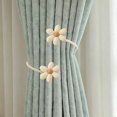 thumbnail image 4 of Aaihamo Bendable Curtain Tiebacks, 2 Pack Floral Twists Curtain Tiebacks, Decorative Curtain Holdbacks for Drapes Sheers Home Window, 4 of 6