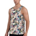 thumbnail image 2 of Daiia Rose Flowers Printed Men's Quick Dry Fit Muscle Tank Top Slim-Fit Tank Workout Tank Top Lightweight Sports Tank Top-XX-Large, 2 of 7