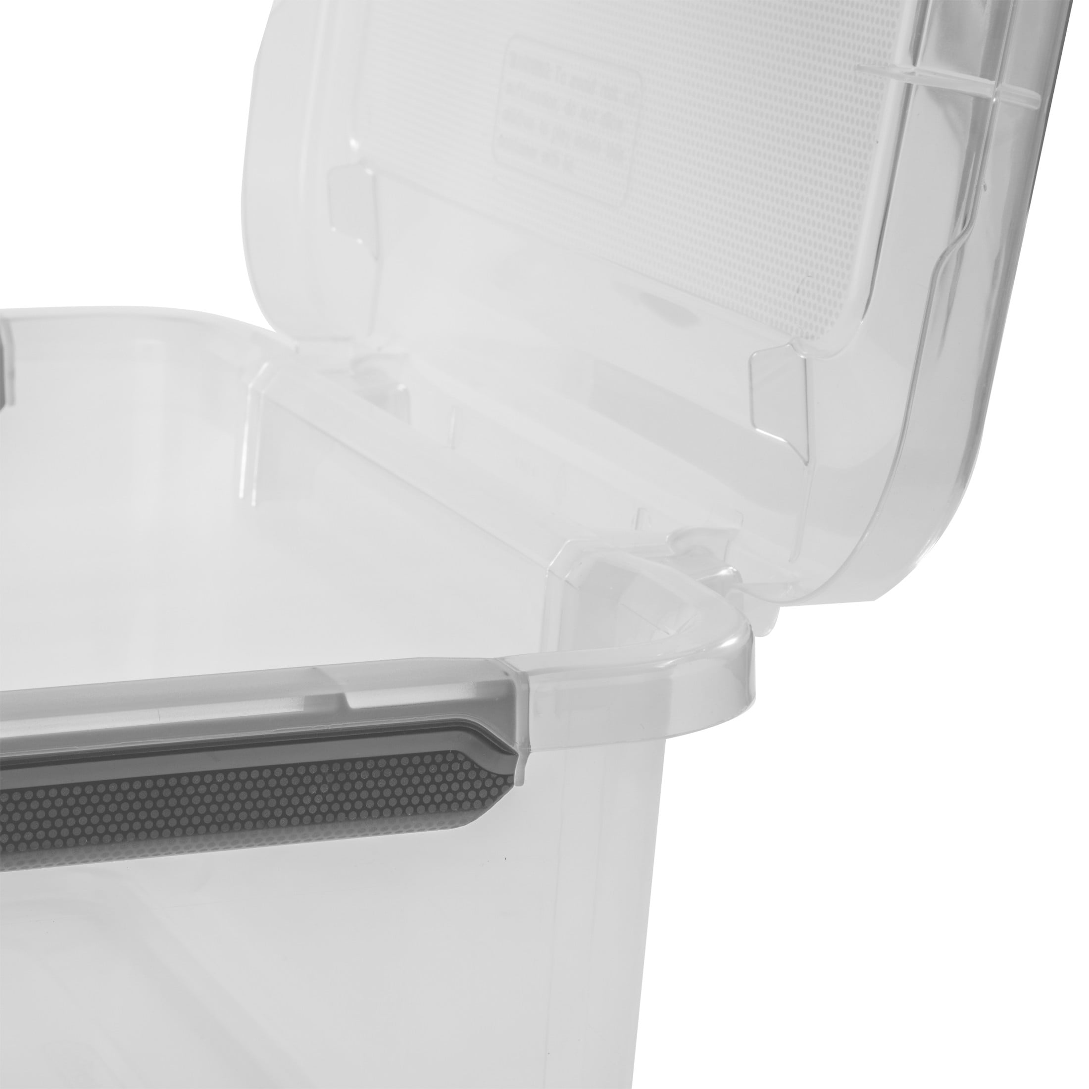 Sterilite 40 Quart HingeLID Clear Storage Box, Latch Lid Sterilite 40 Quart HingeLID Clear Storage Box, Latch Lid