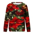 thumbnail image 4 of WXLWZYWL Womens Christmas Sweatshirts Cute Xmas Ugly 3D Graphic Print Sweaters Oversized Long Sleeve Round Neck Pullover Tops, 4 of 4