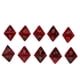 thumbnail image 3 of Dados poliédricos psicopoliédricos D8 para juegos de guerra de Dungeons &amp; Dragons Negro + rojo, 3 of 9
