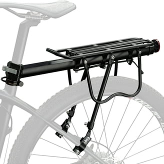 schwinn bike rear rack bicycle accessories Deluxe Alloy Rack, 20 lbs Capacity, Lightweight, Compact and Durable Construction, Fits Most Adult Bicycles, Cargo Options for Backpack, Gear & More, for Back of The durable alloy construction keeps weight low while supporting up to 26 pounds of cargo Schwinn Adjustable Rear Rack, Alloy