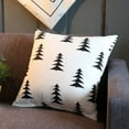 thumbnail image 2 of Luoshdecor Black White Throw Pillow ,18x18 in Geometric Pine Tree Square Pillow Cushion for Home & Sofa Bed Decoration, 2 of 6