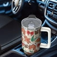 thumbnail image 4 of 40 Oz Christmas Tumbler With Handle, Snowflake Coffee Travel Cup, Holiday Gifts For Women, 4 of 4