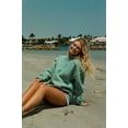 thumbnail image 3 of Women’s Oversized Vintage Protect the Ocean Graphic Embroidery Hoodie Preppy Sweatshirt for Teens, 3 of 6