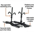 thumbnail image 2 of CURT 18087 Tray Style Hitch Mounted Secure Locking Cradle Bike Rack, 2 of 10