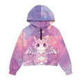 thumbnail image 4 of Xoenoiee Dragon Cloud Print Long Sleeve Hoodies for Girls Kids Fleece Fashion Half Zip Sweatshirts Cute Y2k Fall Clothes for Teens Child, 7-8 Years, 4 of 7