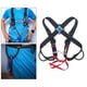 thumbnail image 2 of Arnés de seguridad para escalada, correas ascendentes, cinturón fijo ajustable, espeleología, barranquismo, supervivencia Estilo negro 1, 2 of 9