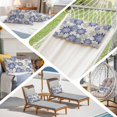 thumbnail image 6 of Geometric Flower Pillow Covers 16"x24", Vintage Country Floral Blue Grey on Linen Soft Brushed Microfiber Breathable Throw Pillow Covers, Decorative Pillowcase with Zipper for Couch Sofa Bedroom, 6 of 9