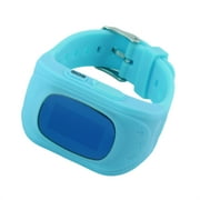 Smart Watch for Kids Accurate Tracker SOS Emergency Anti-Lost Watch for Android Phone Best Gift Blue Q50