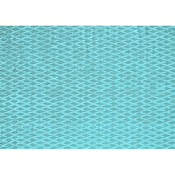 Ahgly Company Indoor Rectangle Oriental Light Blue Industrial Area Rugs, 5' x 7'