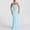 c01Blue, variant on JGGSPWM Women's Halter Neck Ruched Bodycon Party Evening Gown Maxi Dress Elegant Fashion Mesh Panel Dress with Backless Red L