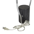 thumbnail image 3 of DecMode 18" Circular Silver Table Lamp with White Glass Shade, 3 of 8