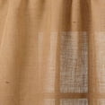 thumbnail image 3 of Fennco Styles Open Wave Burlap Unlined Curtain Rod Pocket Jute Window Curtain Single 1 Panel for Bedroom, Living Room, Patio Door Backing Sliding Glass Door Drape, Natural Brown, 42" W X 84" L, 3 of 3