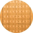 thumbnail image 1 of Ahgly Company Indoor Round Abstract Orange Modern Area Rugs, 3' Round, 1 of 4