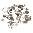 thumbnail image 3 of 100 Uds., Colgantes de de aleación de plata antigua, accesorios para manualidades DIY, colgantes de joyería Fernando Colgantes de aleación para joyería de bricolaje., 3 of 8
