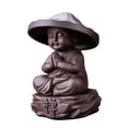 thumbnail image 5 of Buddha Statue, Tea Pet Ornament, Hand Carved Ornament Meditating Figurines, Sitting Buddha Statue, Buddha Sculpture for Desktop, Indoor Outdoor Style B, 5 of 8