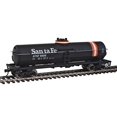 thumbnail image 2 of Walthers Trainline HO Scale Model Santa Fe Tank Car, Black/Orange/White, 2 of 10