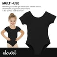 thumbnail image 7 of Girls' Team Basics Short Sleeve Leotard Black (size-10-12 ), 7 of 7