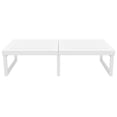 thumbnail image 2 of Luxury Commercial Living 51" White Patio Rectangular Lounge Coffee Table, 2 of 8
